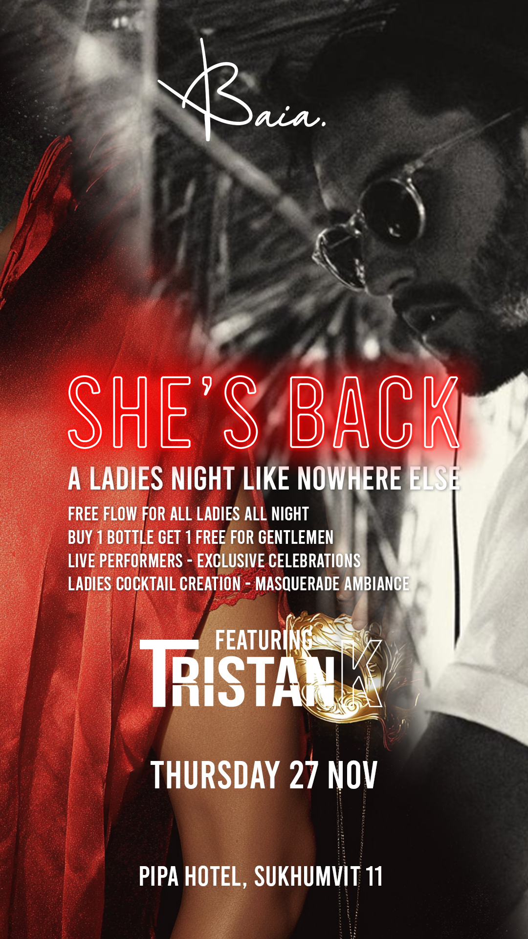 LADIES NIGHT AT BAIA BANGKOK